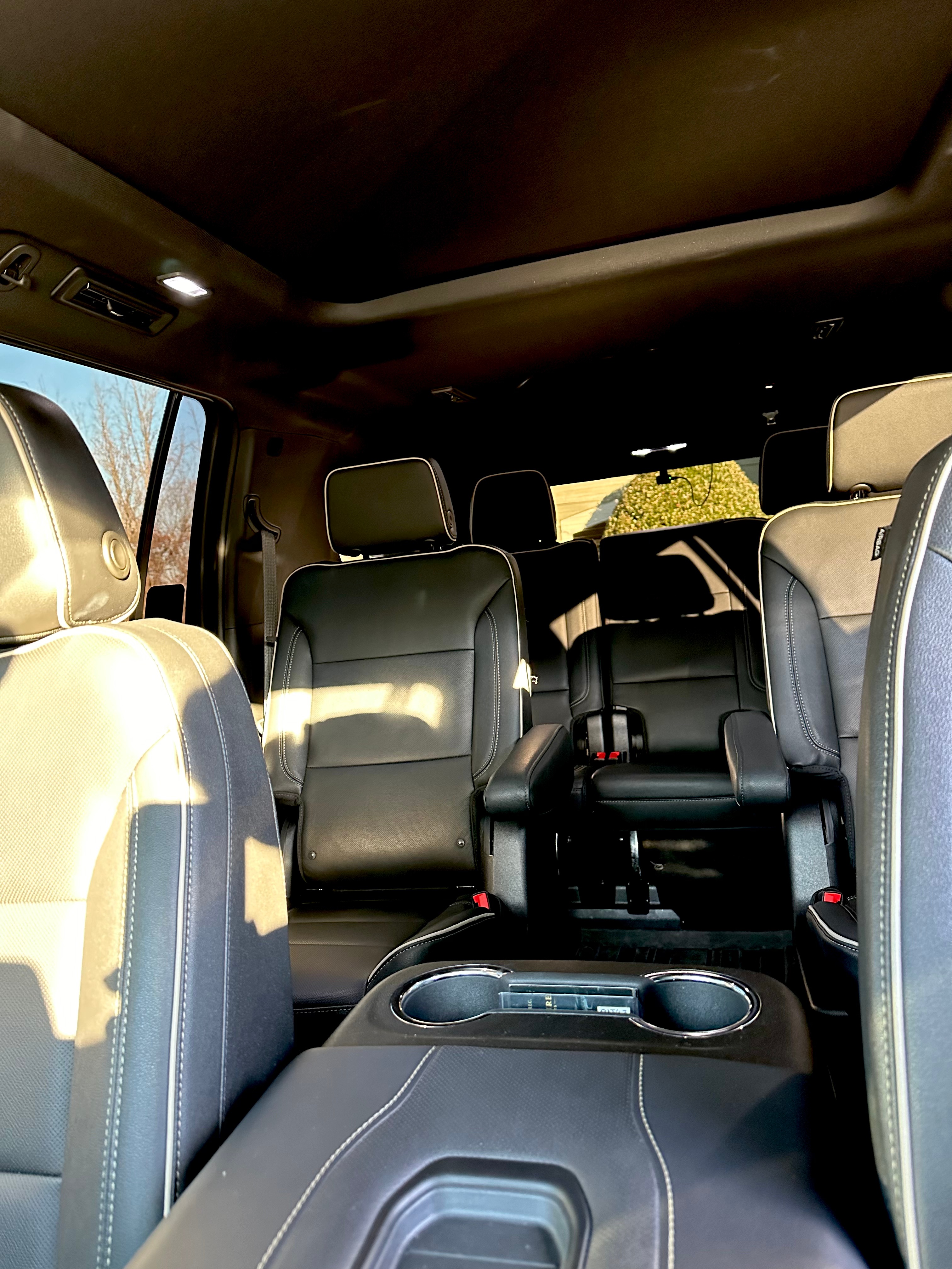 Lacouture Lux Services luxury SUV waiting for an evening event in Kannapolis, North Carolina